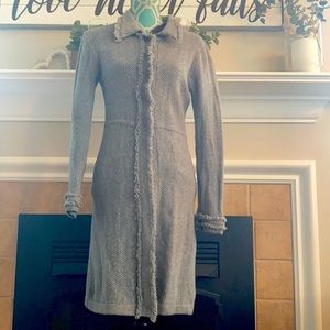 Women’s Medium Boden Long Wool Gray Sweater